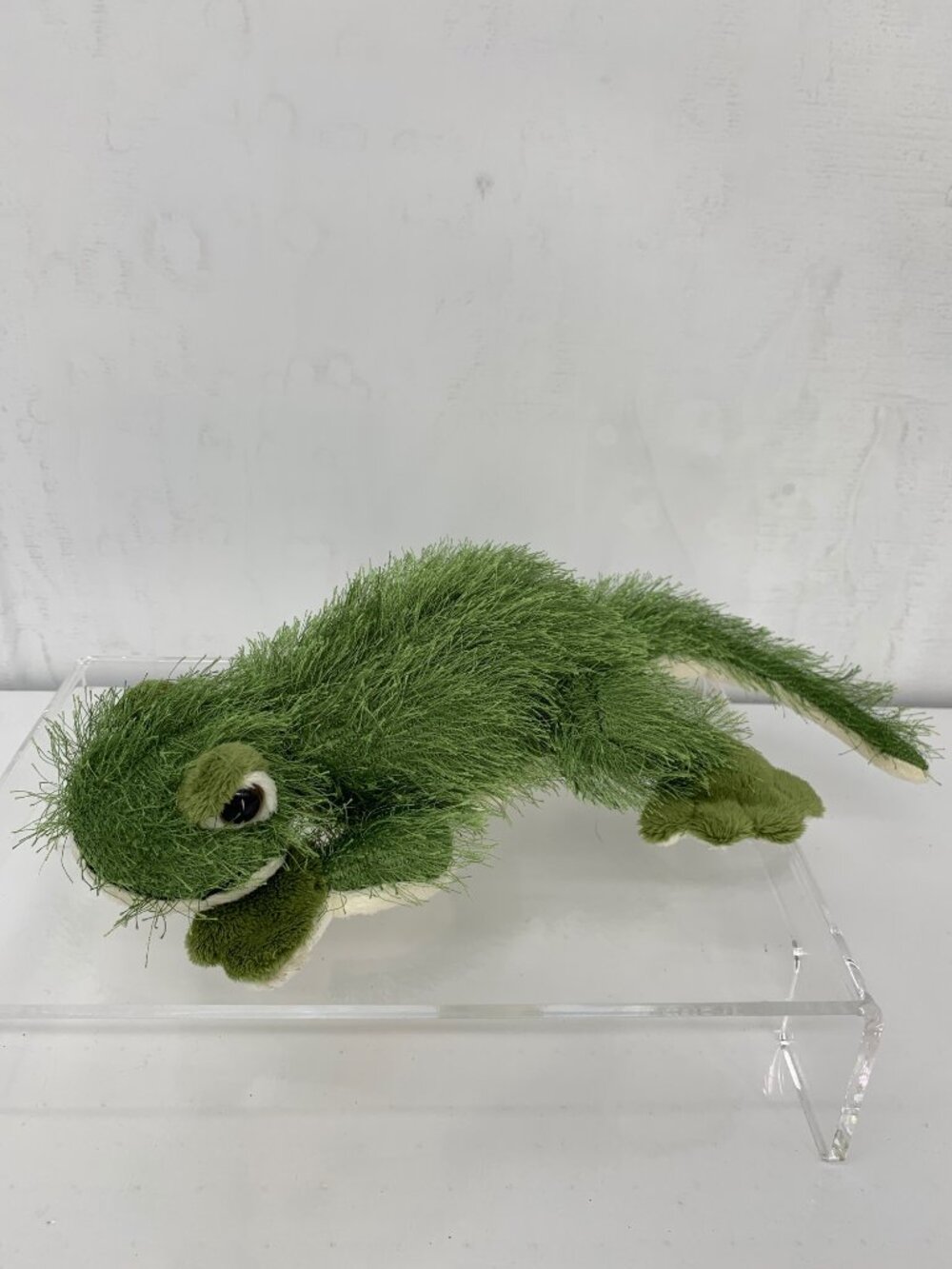 Ganz Gecko Webkinz HM186 No Code Green and Cream Hairy Medium NO Code